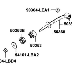 50353-ACD5-E00 RUBBER STOPPER — diagram cutout