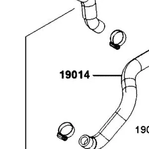 19014-BAA7-E00 HOSE WATER OUTLET — diagram cutout