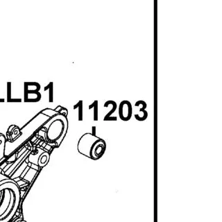 11203-LBA2-C00 RUB BUSH L CASE — diagram cutout