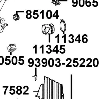 11345-LEA7-C00 DUCT L COVER ASSY — diagram cutout
