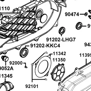 91202-KKC4-C00 OIL SEAL 27*42*7 — diagram cutout