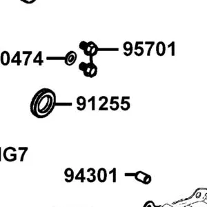 91255-KHE7-C00 OIL SEAL 34*52*7 — diagram cutout