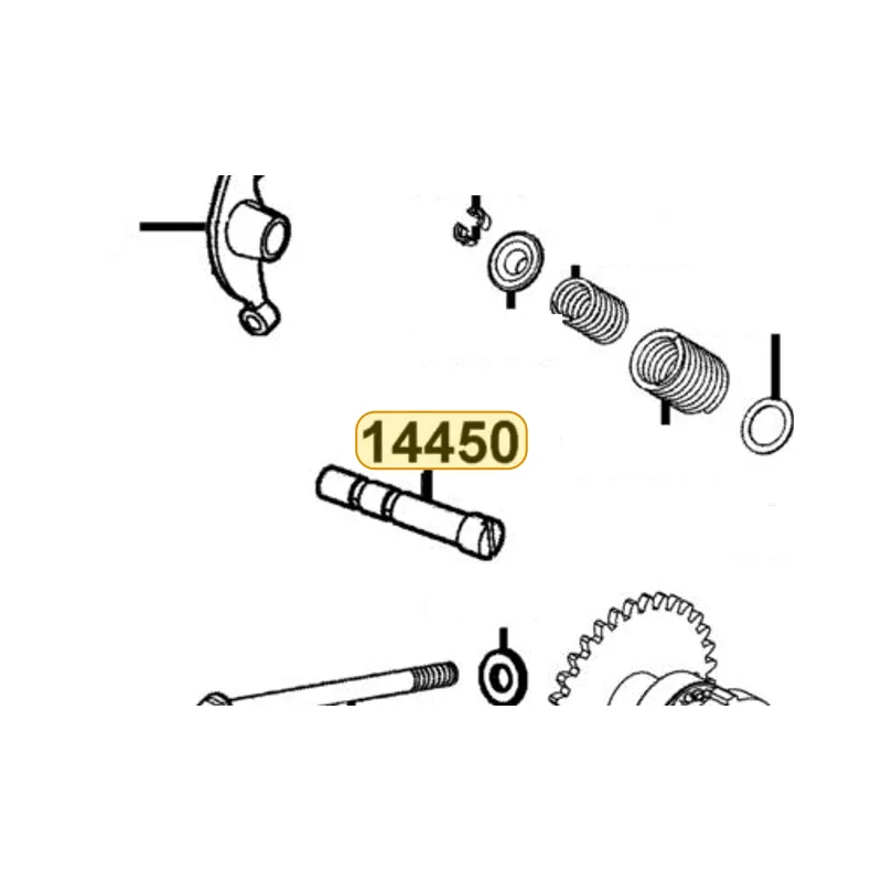 14450-KEBE-C00 SHAFT COMP IN ROCKER ARM — diagram cutout