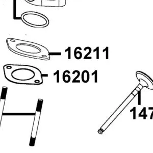 16201-LHG7-C00 "GASKET,INSULATOR"