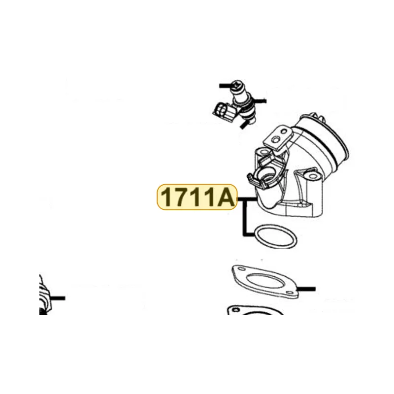 1711A-LDF2-C00 PIPE ASSY., INLET — diagram cutout