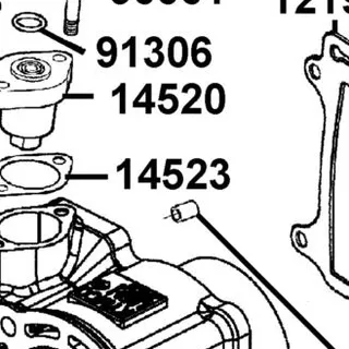 14523-KED9-C00 GASKET TENSIONER LIFTER @A — diagram cutout