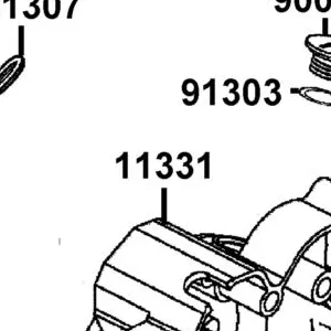 11331-LLJ3-C00-NEA COVER R CRANK CASE — diagram cutout