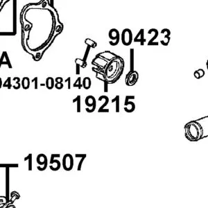 19215-KHE7-C00 IMPELLER WATER PUMP — diagram cutout