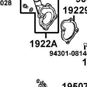 1922A-KHE7-C00-NEA COVER ASSY WATER PUMP — diagram cutout