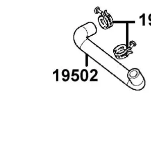19502-KHE7-C00 HOSE B WATER — diagram cutout