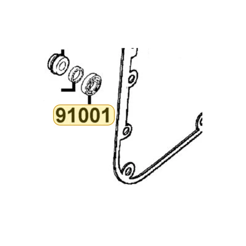 91001-KKJ9-C00 BRG BALL RADIAL 6901 — diagram cutout
