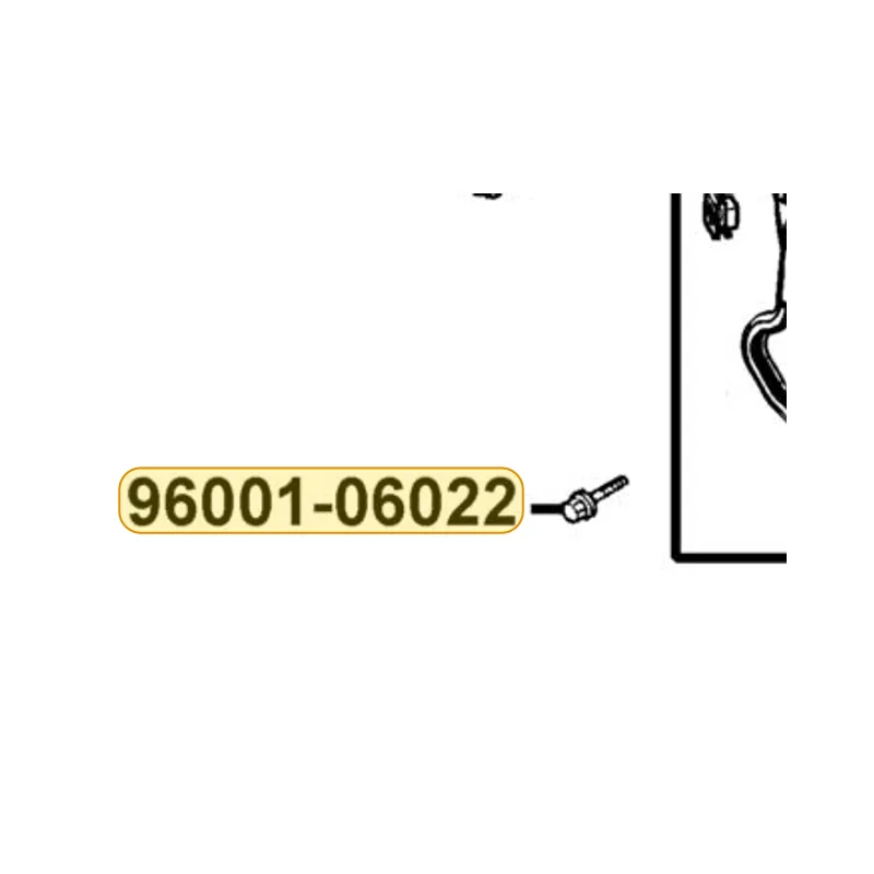 96001-06022-07G BOLT FLANGE SH 6X22(KC) — diagram cutout