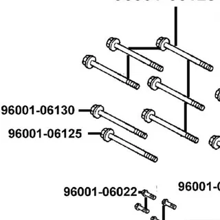 96001-06130-07G BOLT FLANGE SH 6*130 (C) — diagram cutout