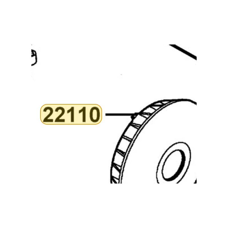 22110-LFG1-C00 FACE COMP MOVABLE DRIVE — diagram cutout