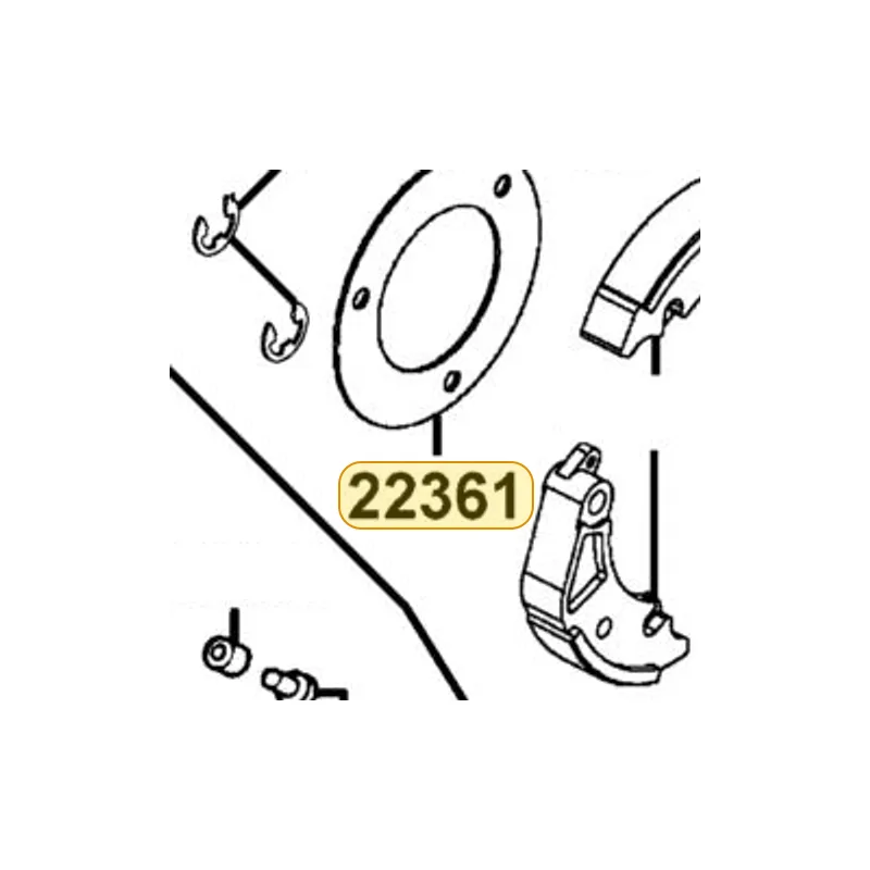 22361-LEA7-C00 PLATE CLUTCH SIDE — diagram cutout