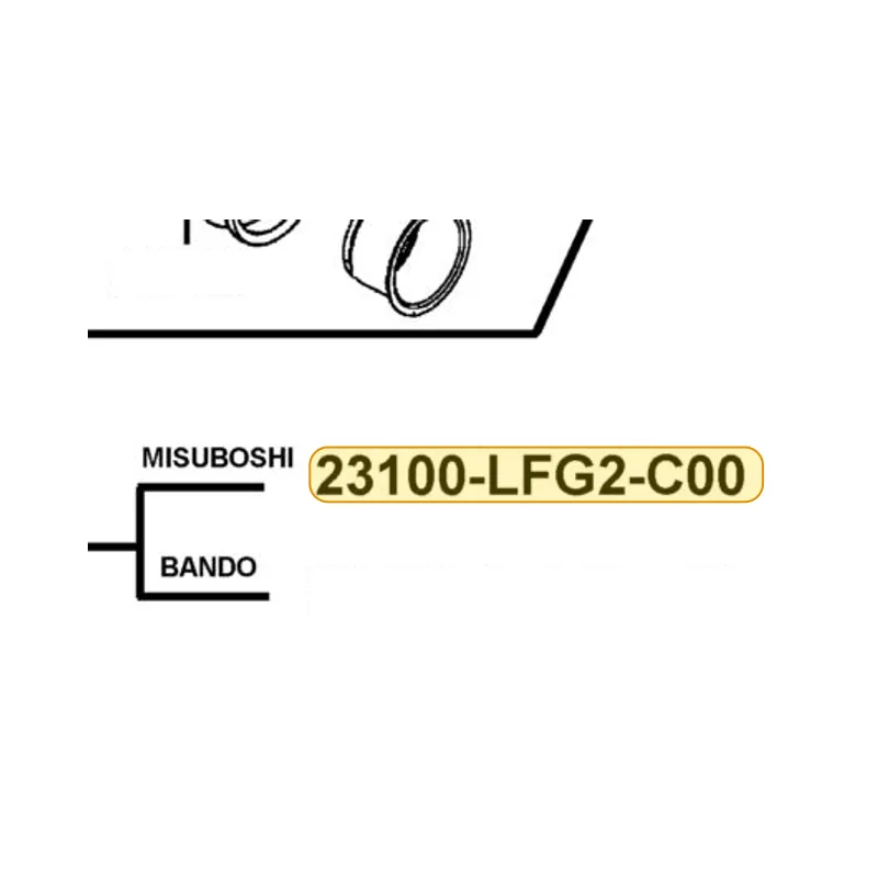 23100-LFG2-C00 BELT, DRIVE — diagram cutout