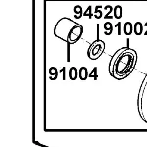 91004-KHE7-C00 BRG NDL 22*29*18 — diagram cutout