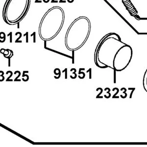 91351-KHE7-C00 O-RING PINION CAP — diagram cutout