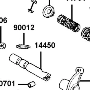 14450-KGBG-900 SHAFT COMP IN ROCKER ARM — diagram cutout