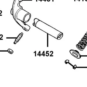 14452-KGBG-900 SHAFT EXH ROCKER ARM — diagram cutout