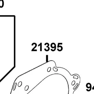 21395-LDF2-C00 GASKET, MISSION COVER @ A — diagram cutout