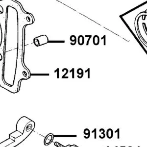 12191-KGBG-980 GASKET??? CYLINDER A — diagram cutout