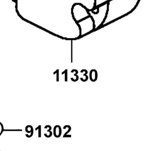 11330-KGBG-900 COVER R CRANK CASE — diagram cutout