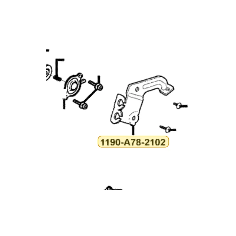 1190-A78-2102 STAY PLATE SET — diagram cutout