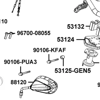 90106-KFAF-900-invalid BOLT SPECIAL 8*32 — diagram cutout