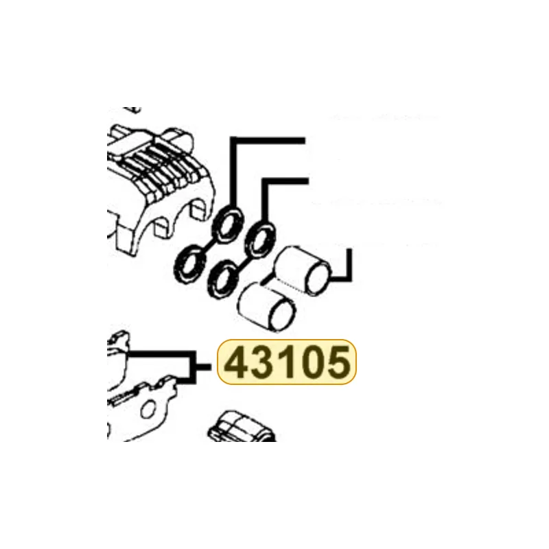 43105-LGE5-406 PAD SET — diagram cutout