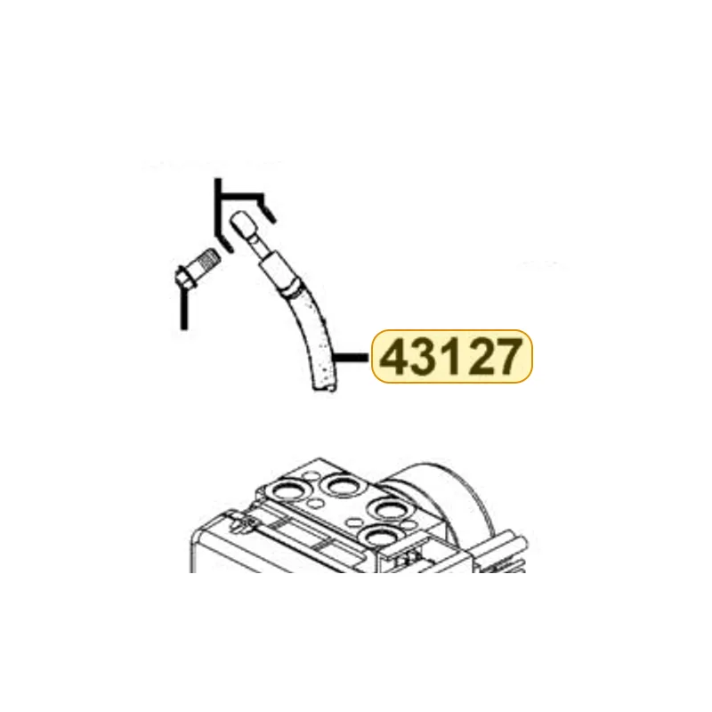 43127-AHG1-E00 HOSE COMP RR BRAKE (432 mm) — diagram cutout