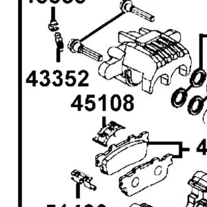 45108-LDH1-C00 PAD SPRING — diagram cutout