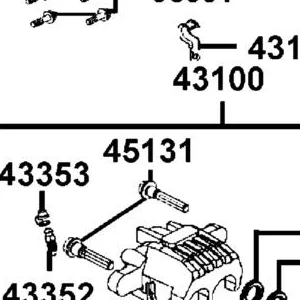 45131-LGE5-C00 PIN BOLT — diagram cutout