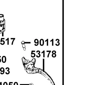 90113-KKA8-C00 BOLT HANDLE LEVER — diagram cutout