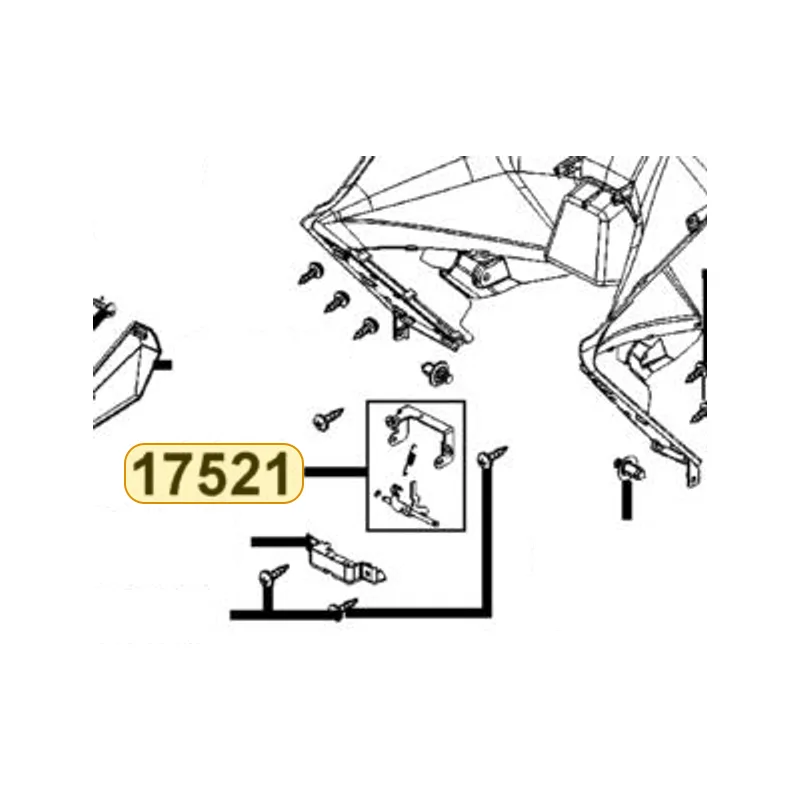 17521-AHG1-E00 CATCH FUEL COVER — diagram cutout