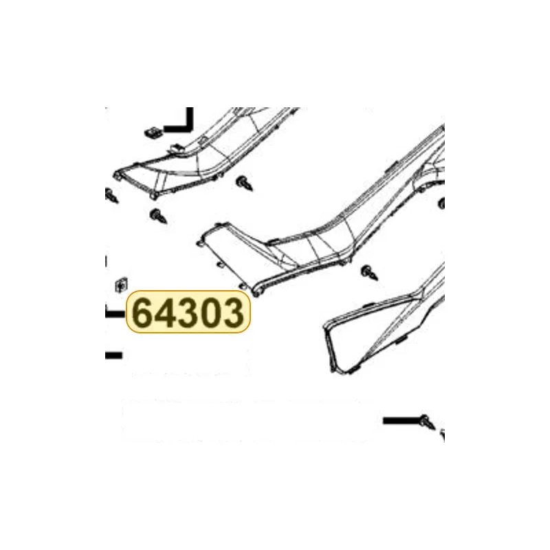 64303-AHG1-E00-66P "MOLDING, L FRONT, A" — diagram cutout