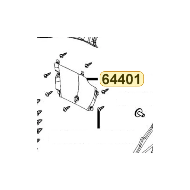 64401-AHG1-E00 MESH UNDER COWL — diagram cutout