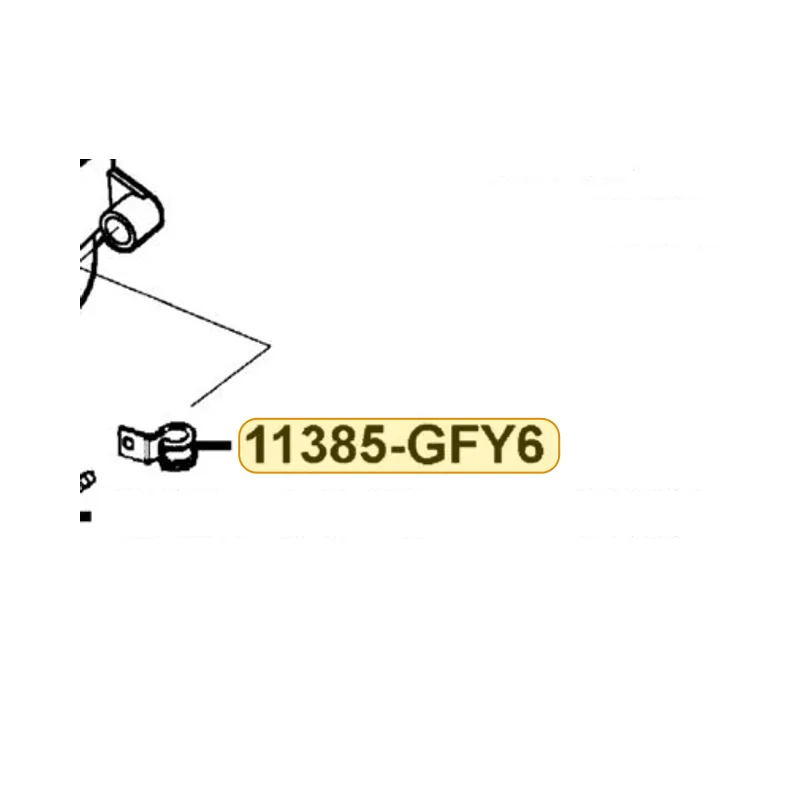 11385-GFY6-901 CLAMPER CARB DRAIN TUBE — diagram cutout