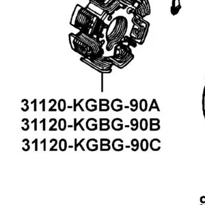 31120-KGBG-90B STATOR COMP (D406) — diagram cutout