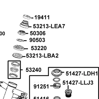 53213-LEA7-C00 "DUST SEAL, HEAD BOT." — diagram cutout