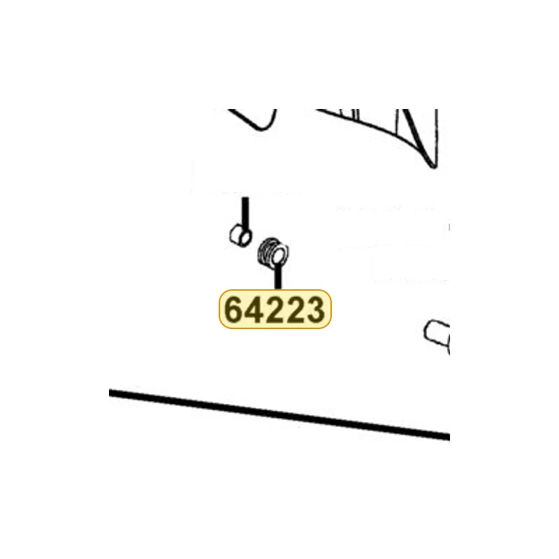 64223-AHG1-E00 RUBBER — diagram cutout
