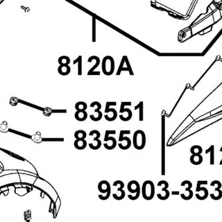 83551-KEC8-C10 RUBBER — diagram cutout
