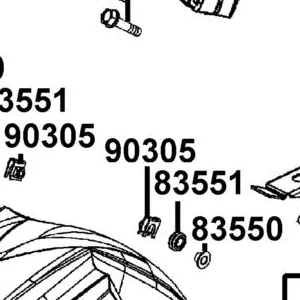 90305-LBA2-C00 "NUT,CLIP 6MM" — diagram cutout
