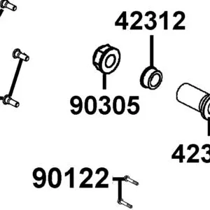 90305-KKAK-C00 NUT U FLANGE 16MM (CR) — diagram cutout