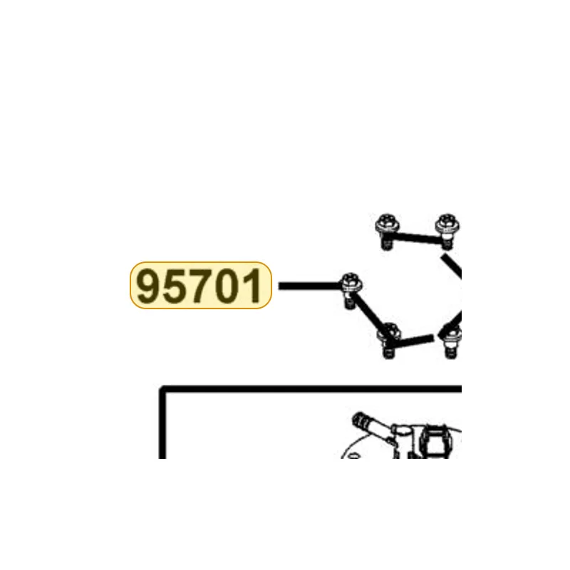 95701-LDF2-C00 BOLT，FLANGE M5*6.5 — diagram cutout