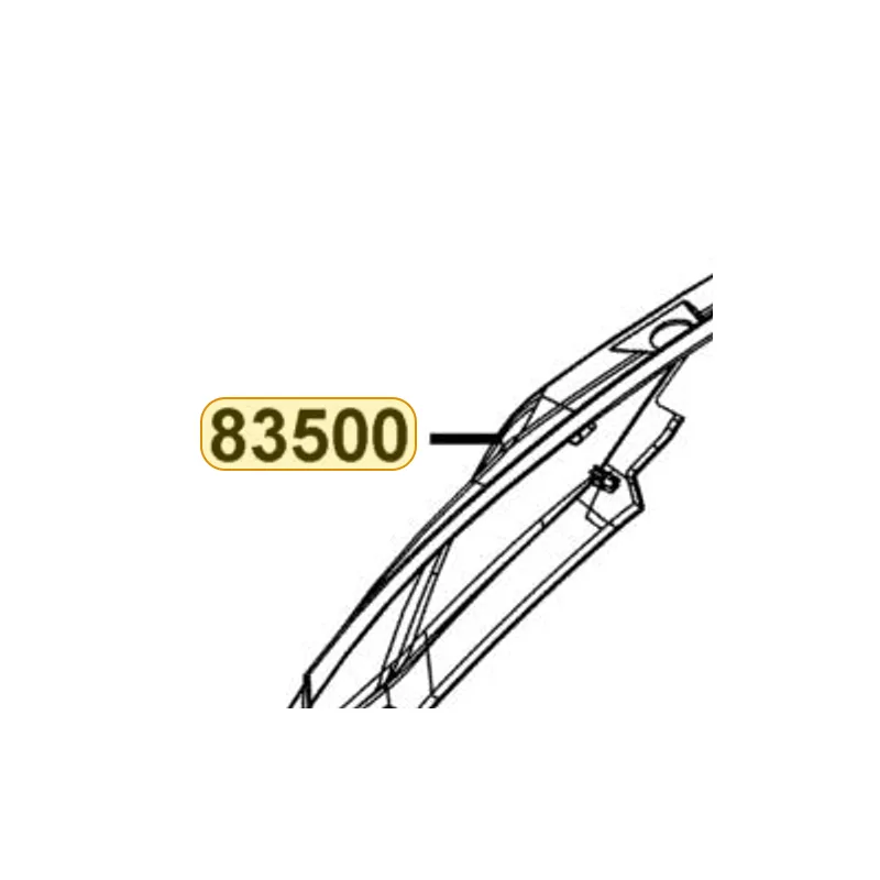 83500-AHG1-E00-66P "COVER, R BODY" — diagram cutout
