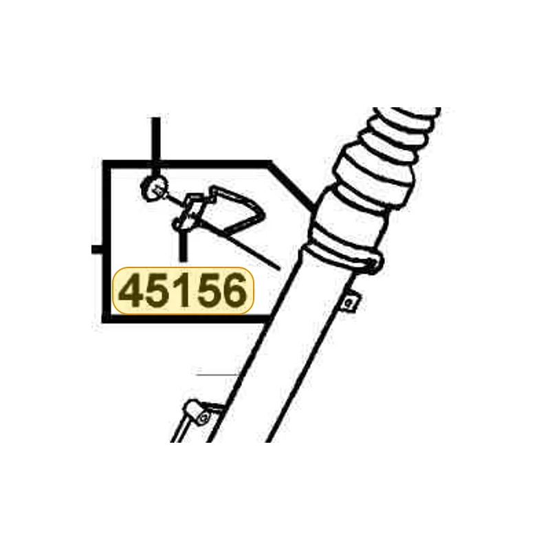 45156-KNBN-902 CLAMPER FR BRK HOSE — diagram cutout