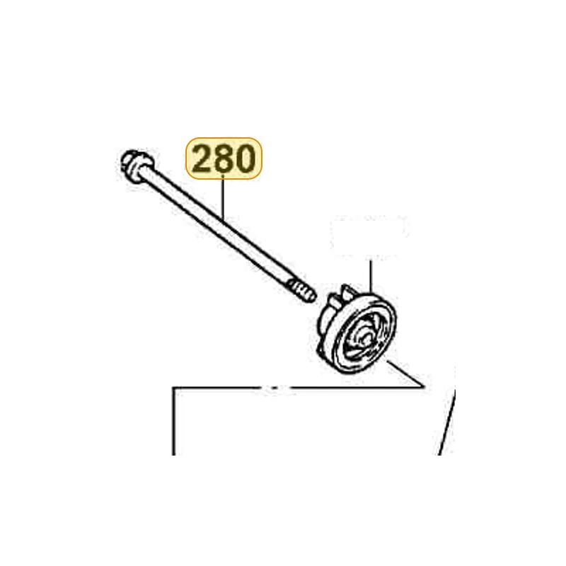 44301-KBE2-981 AXLE FR WHEEL M12*200MM — diagram cutout