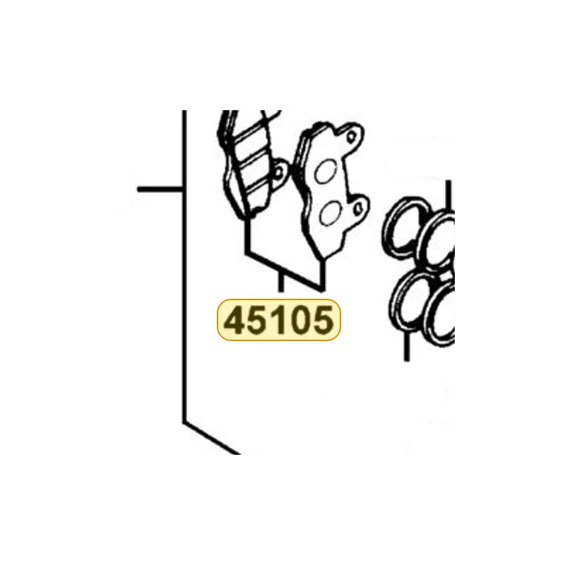 45105-KECE-305-M2 PAD ASSY — diagram cutout