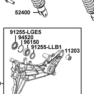 91255-LLB1-C00 OIL SEAL 30*40*7 — diagram cutout